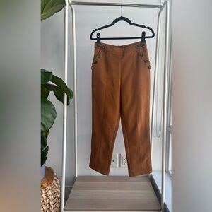 FOREVER 21 | Pants with Tortoise Button Details M